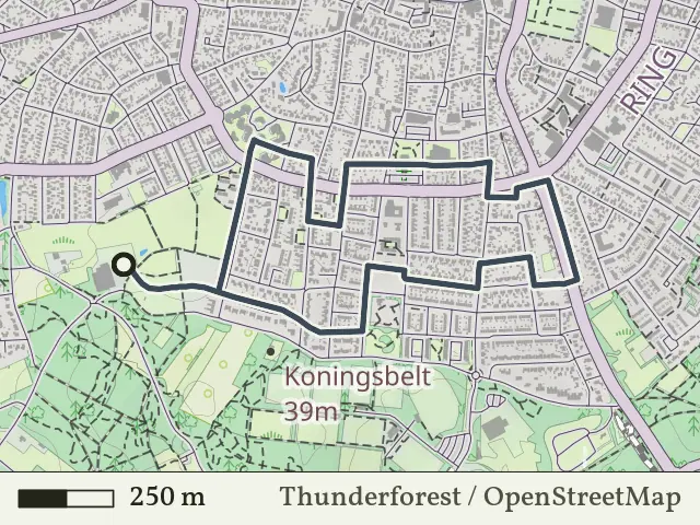 Gele route vanaf De Welle, Rijssen