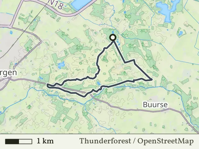 Oranje route vanaf Buurserzand, Haaksbergen