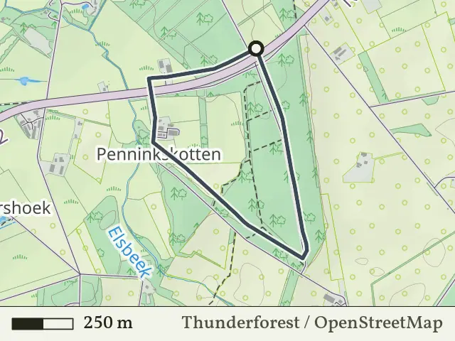 Groene route vanaf De Tip, Enschede