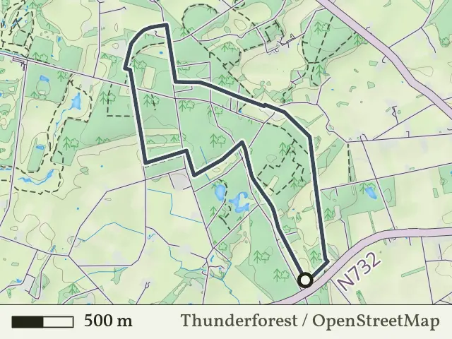 Paarse route vanaf De Tip, Enschede