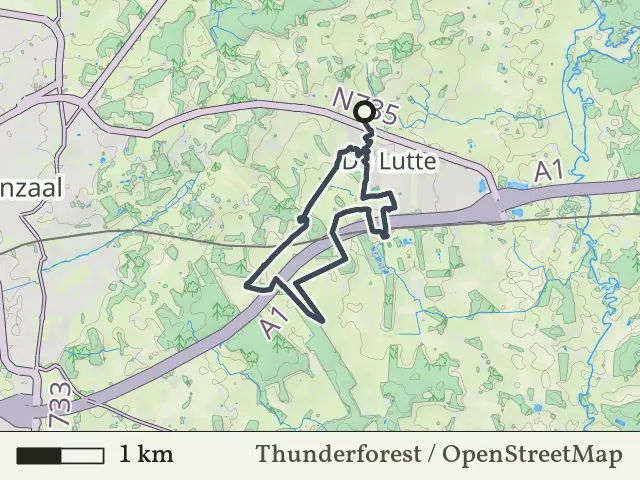 Groene route vanaf De Lutte, Losser