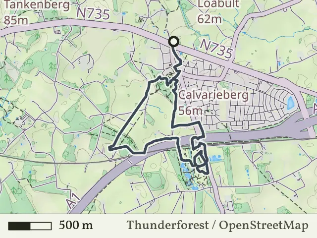 Oranje route vanaf De Lutte, Losser
