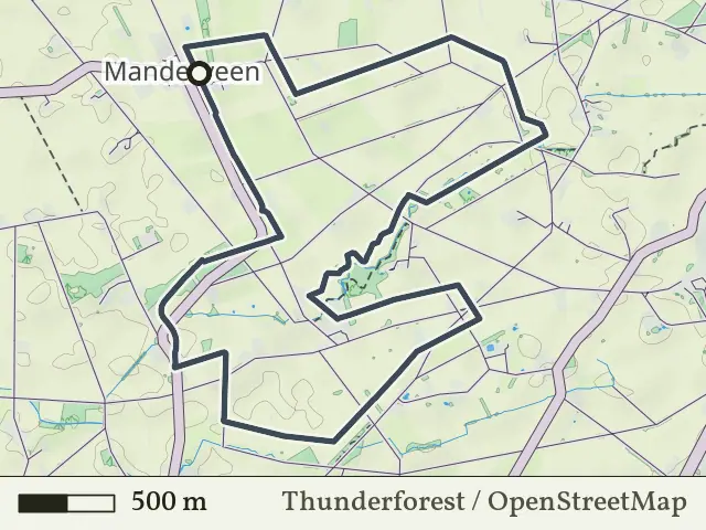 Rode route vanaf Manderveen, Geesteren