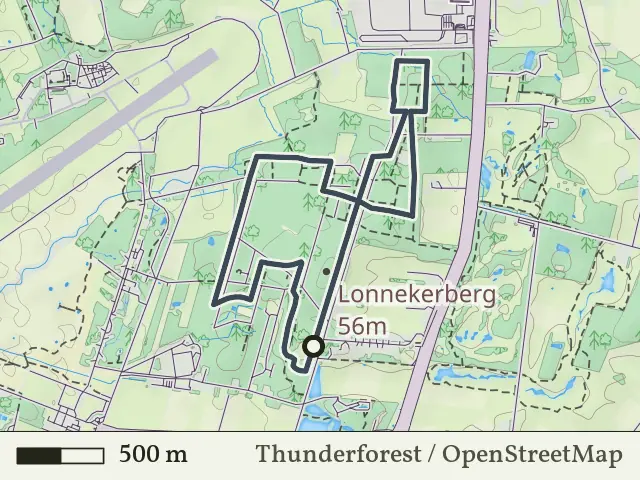 Blauwe route vanaf Lonnekerberg, Lonneker