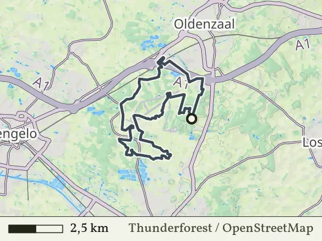 Oranje route vanaf Lonnekerberg, Lonneker