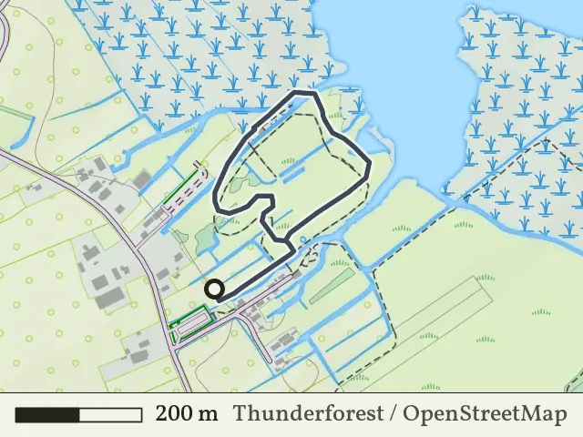 Rode route vanaf Sint Jansklooster, Weerribben-Wieden