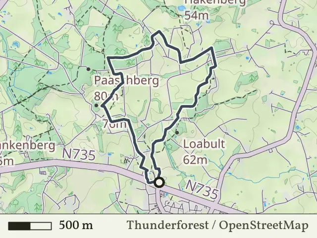 Gele route vanaf De Lutte, Losser