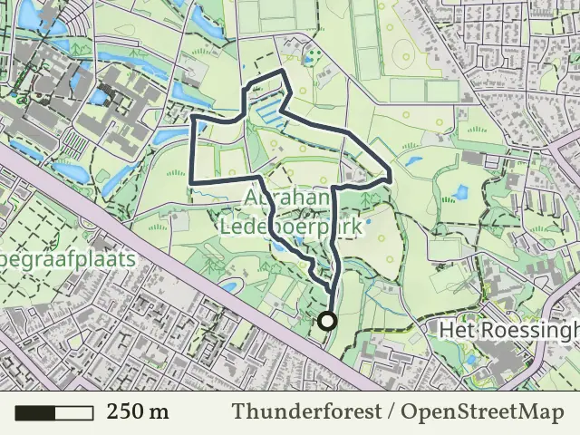 Gele route vanaf Ledeboerpark, Enschede