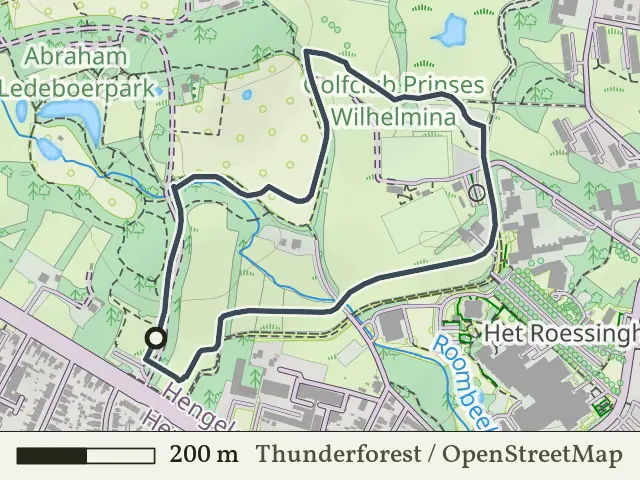 Groene route vanaf Ledeboerpark, Enschede