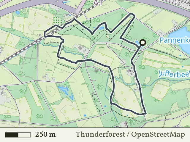 Rode route vanaf Holthuis, Deurningen