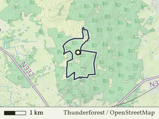 Gele route vanaf Dagrecreatieterrein, Holten