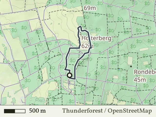Oranje route vanaf Dagrecreatieterrein, Holten