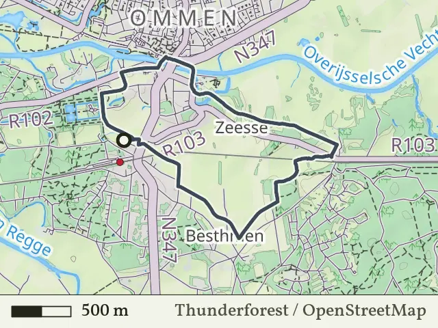 Groene route vanaf Station Ommen, Ommen