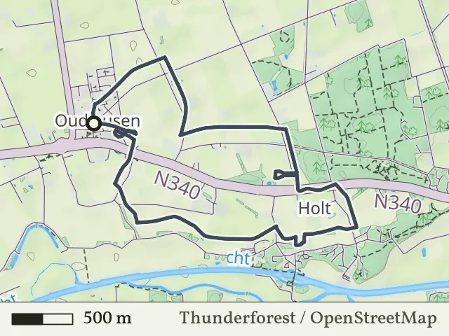 Blauwe route vanaf Oudleusen, Dalfsen