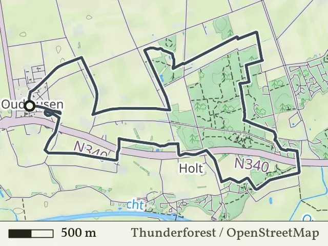 Oranje route vanaf Oudleusen, Dalfsen