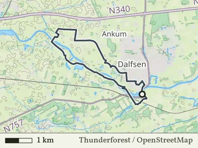 Gele route vanaf Station Dalfsen, Dalfsen