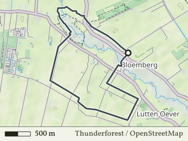 Rode route vanaf Bloemberg, Veeningen