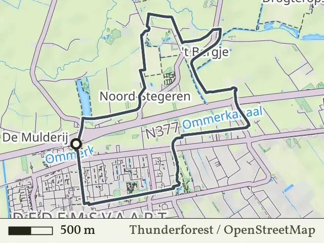 Groene route vanaf Dedemsvaart, Hardenberg West