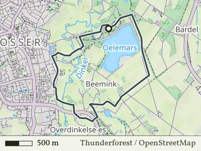 Gele route vanaf Zandbergen, Losser