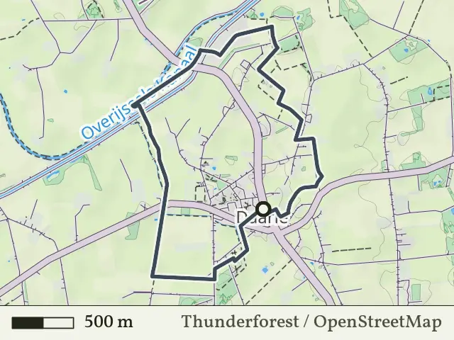 Rode route vanaf Daarle, Hellendoorn