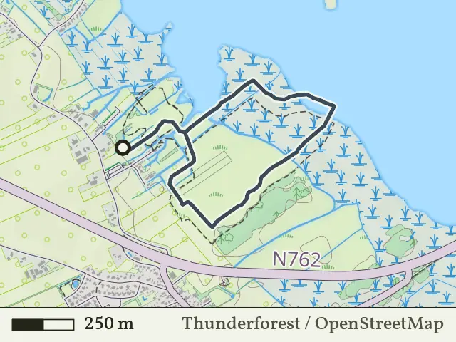Blauwe route vanaf Sint Jansklooster, Weerribben-Wieden