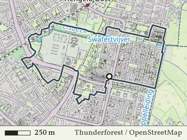Gele route vanaf Groot Driene, Hengelo
