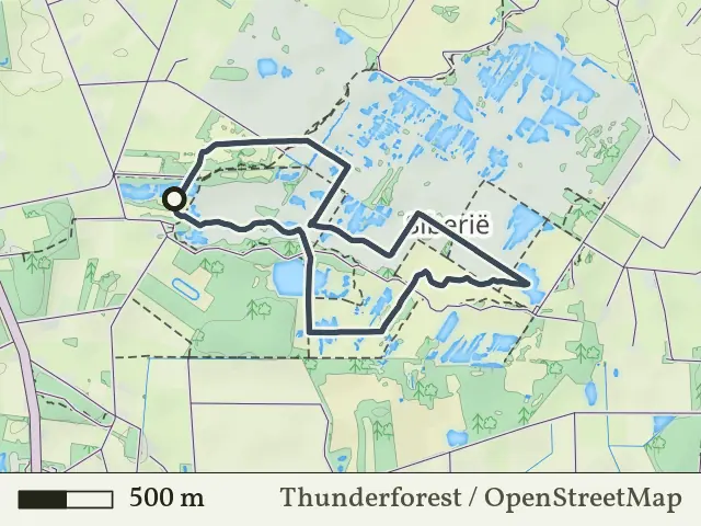 Rode route vanaf Armenveen, Haaksbergen