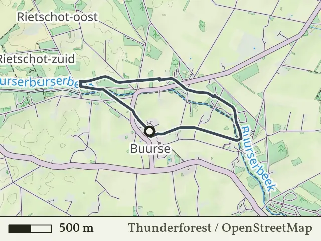 Gele route vanaf Buurse, Haaksbergen