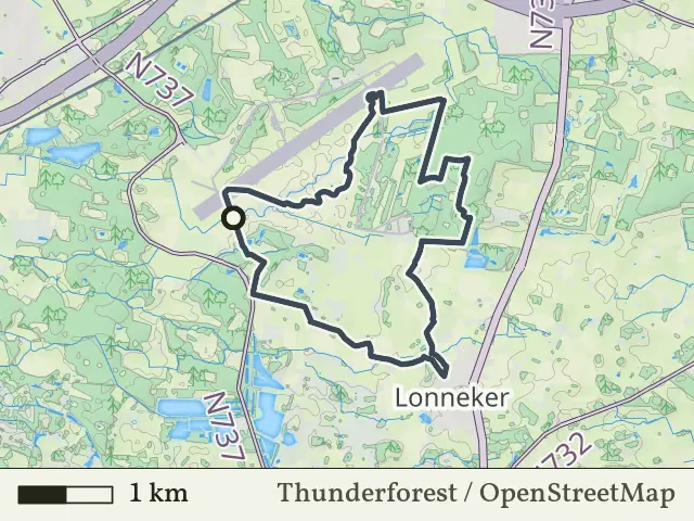 Paarse route vanaf Greftenberghoek, Enschede
