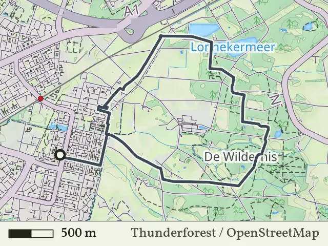 Blauwe route vanaf Groot Driene, Hengelo