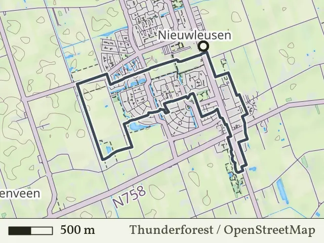 Rode route vanaf Nieuwleusen, Dalfsen