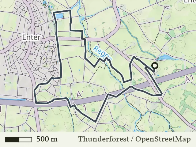 Gele route vanaf Enterbroek, Enter