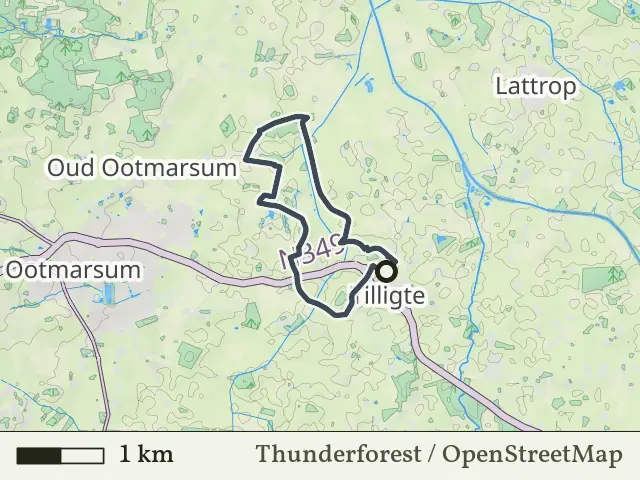 Paarse route vanaf Tilligte, Denekamp