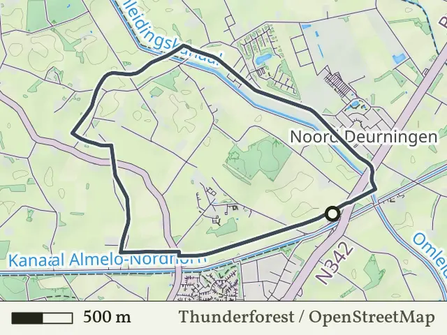 Gele route vanaf Westeres, Denekamp