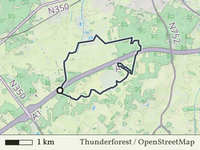 Oranje route vanaf Borkeld, Markelo