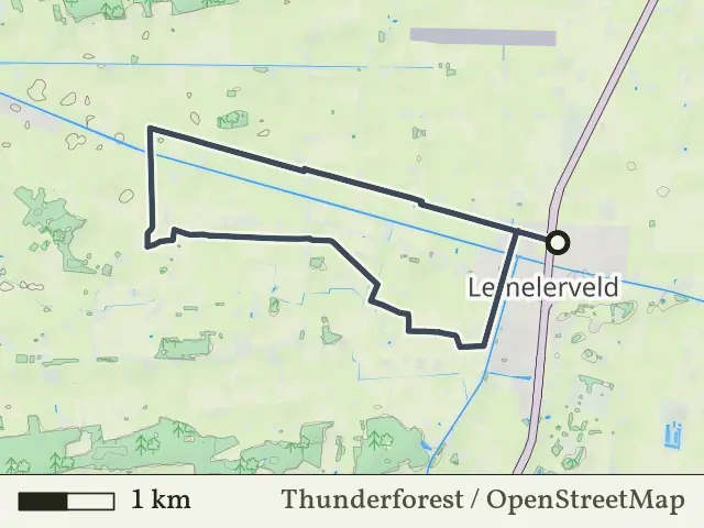 Rode route vanaf Lemelerveld, Dalfsen