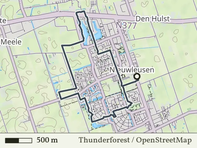Gele route vanaf Nieuwleusen, Dalfsen