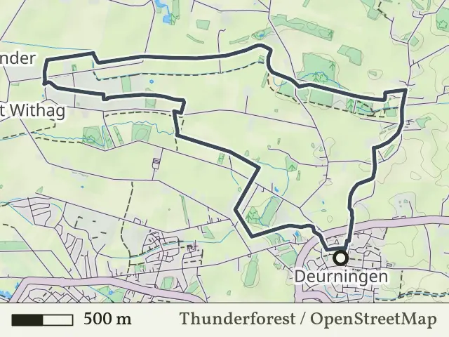 Rode route vanaf Deurningen, Saasveld