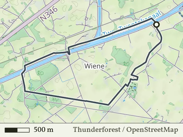 Oranje route vanaf Wiene, Ambt Delden