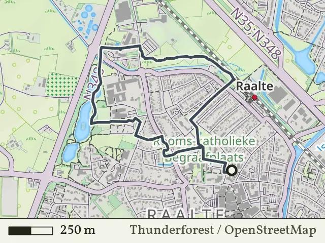 Groene route vanaf Raalte, Salland