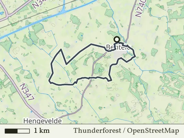 Oranje route vanaf Bentelo, Hof van Twente