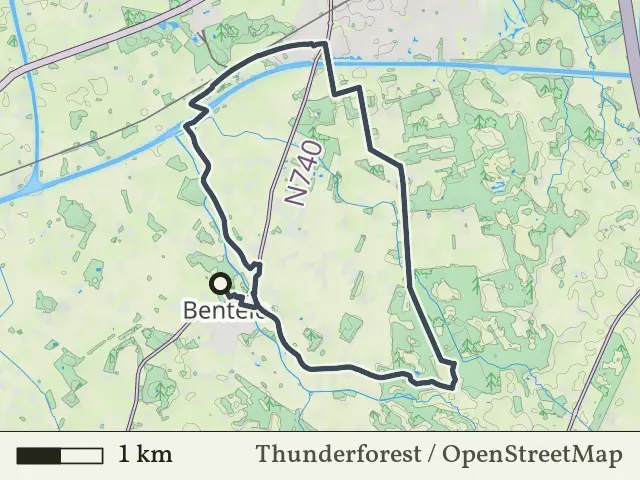 Paarse route vanaf Bentelo, Hof van Twente