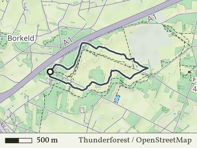 Blauwe route vanaf Borkeld, Markelo