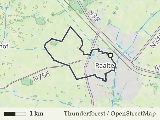 Oranje route vanaf Raalte, Salland