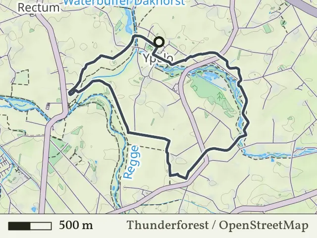 Gele route vanaf Ypelo, Enter