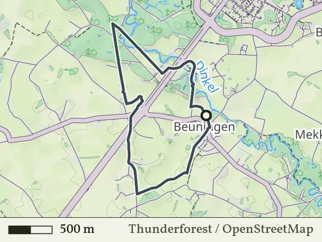 Rode route vanaf Beuningen, Losser