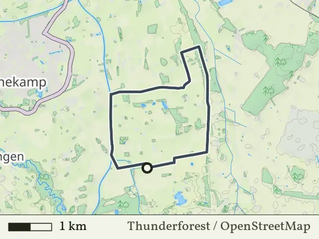 Rode route vanaf Beuningerachterveld, Beuningen