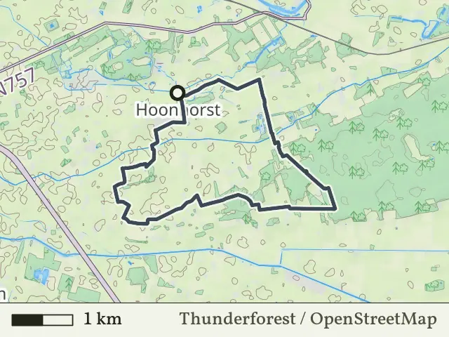 Oranje route vanaf Hoonhorst, Dalfsen