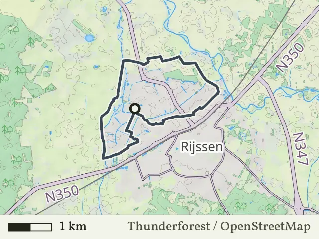 Blauwe route vanaf Veeneslagen, Rijssen