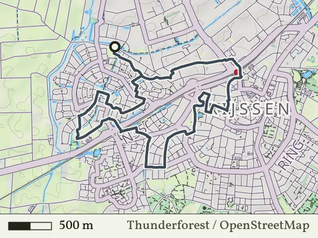 Paarse route vanaf Veeneslagen, Rijssen